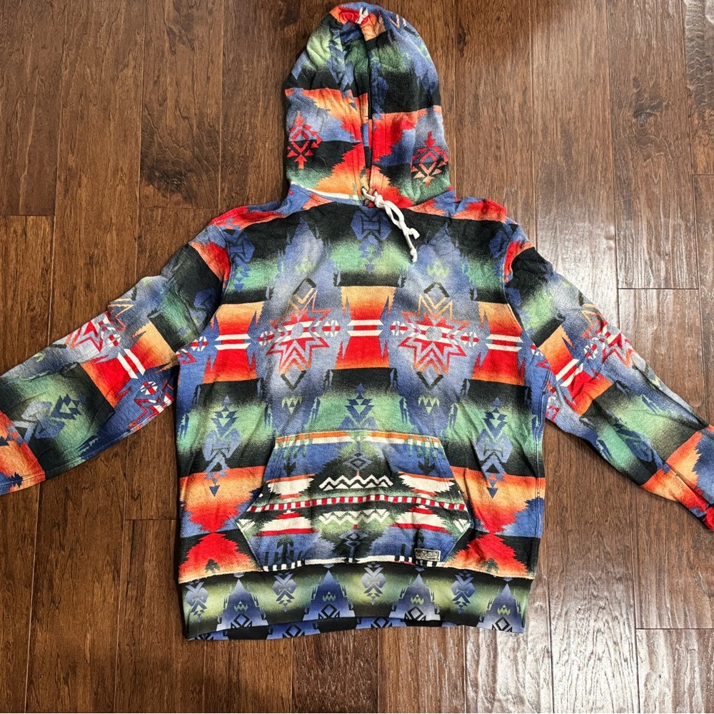 RALPH LAUREN POLO AZTEC SOUTHWESTERN BEACON HOODIE XL